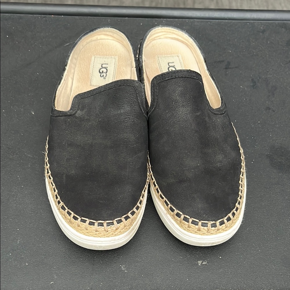 UGG Black Slip-On Espadrilles